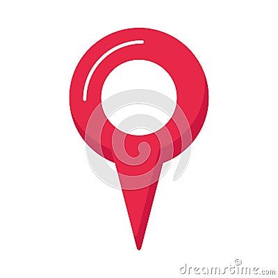 pin icon location navigation Vector Illustration