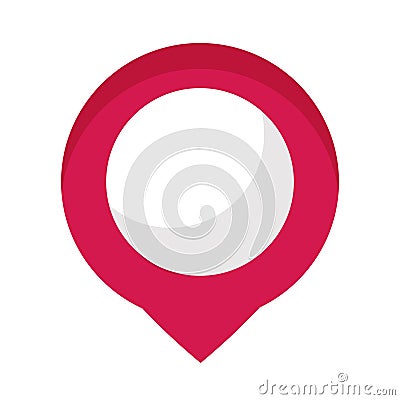 pin icon location place Vector Illustration