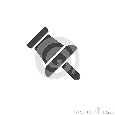 Pin icon vector Vector Illustration