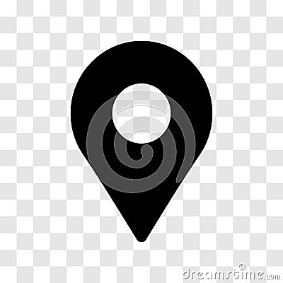 Pin location icon - vector iconic design Vector Illustration