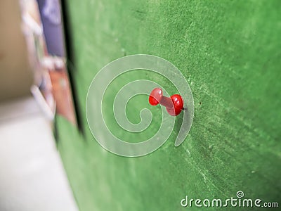 Pin stick Note paper Stock Photo