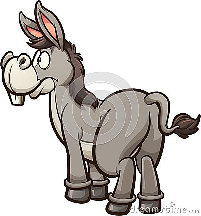 Pin the tail on the donkey Vector Illustration