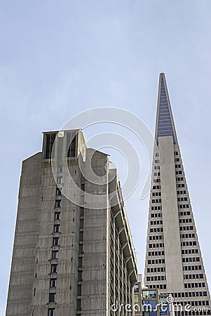 Pinacle of Transamerica building, San Francisco, CA, USA Editorial Stock Photo