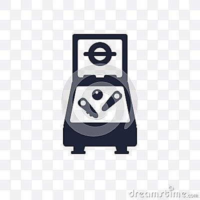 Pinball transparent icon. Pinball symbol design from Entertainment collection. Simple element vector illustration. Can be used in Vector Illustration