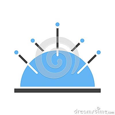 Pincushion Icon Image. Vector Illustration