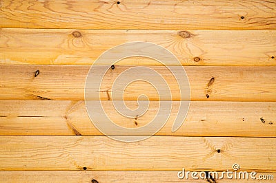 Pine balk wall Stock Photo