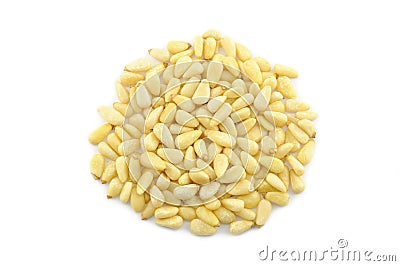 Pine nuts Stock Photo