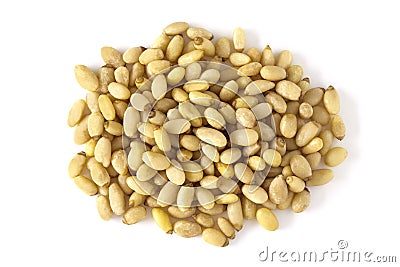 Pine nuts Stock Photo