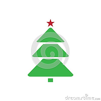 Pine tree icon graphic design template vector illustration Vector Illustration