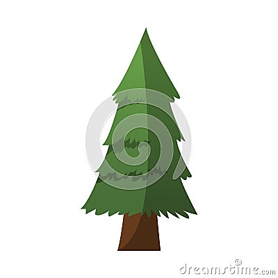 Pine tree icon Vector Illustration