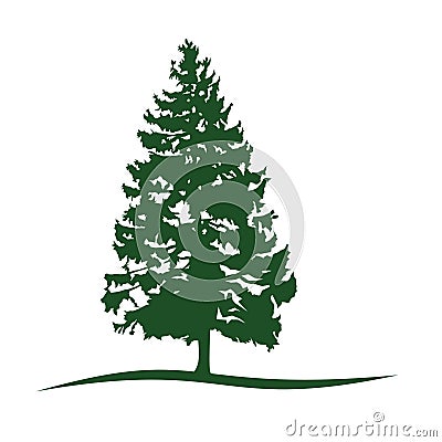 Pine Tree Logo Vector Vector Illustration