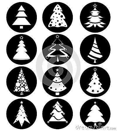 Pine tree vector Vector Illustration