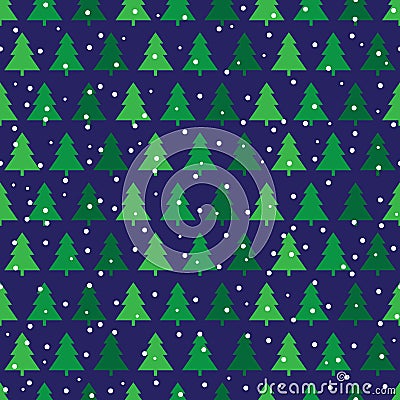 Pine trees Vector Illustration