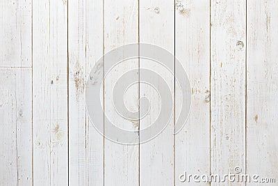 Pine wood plank texture painted with white color in vertical rows Stock Photo