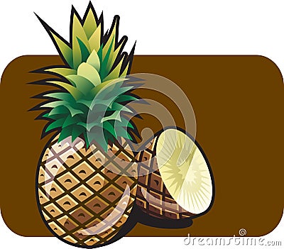 Pineapple Vector Illustration