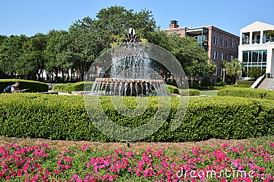 The Pineapple Fountain, Editorial Stock Photo