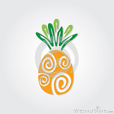 Pineapple Graphic Vector Illustration