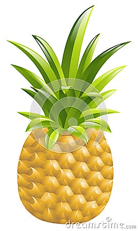 Pineapple icon illustration Vector Illustration