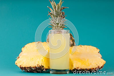 Pineapple Juice Stock Photo