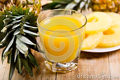 Pineapple juice Stock Photo