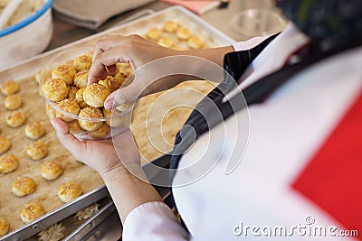 Pineapple tart cake fresh from the oven Stock Photo