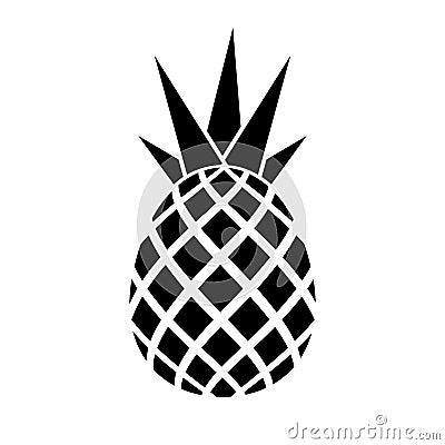 Pineapple vector icon Vector Illustration