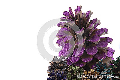 Pineapples group Stock Photo