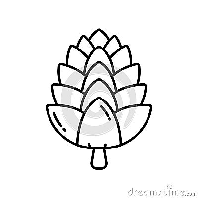 Pinecone icon Vector Illustration