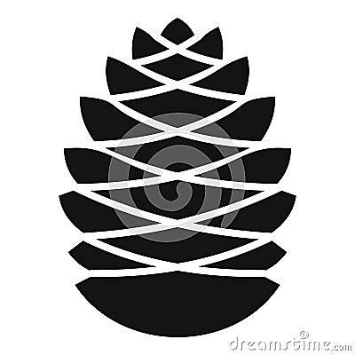 Pinecone icon, simple style Vector Illustration