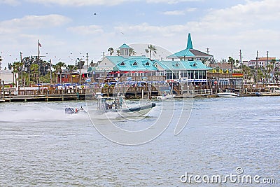 Pinellas County Sheriff On Boat Patrol In Treasure Island, Florida Editorial Stock Photo