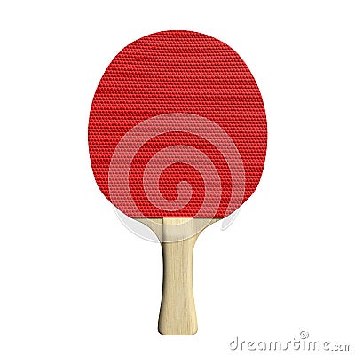 Ping Pong Paddle Cartoon Illustration