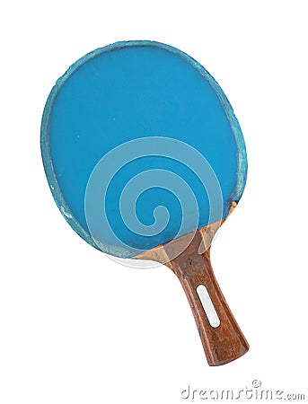 Pingpong racket isolated on white background Stock Photo