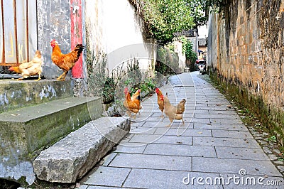 Pingshan village of ancient villages in China Stock Photo