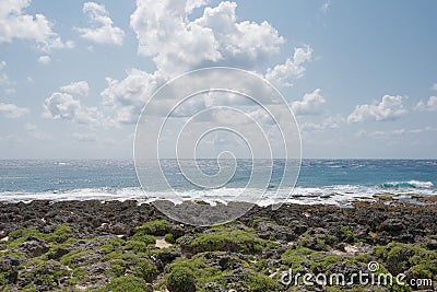 Beautiful scenic view from The Southernmost Point of Taiwan at Kenting National Park in Hengchun Township, Pingtung County, Taiw Stock Photo