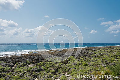 Beautiful scenic view from The Southernmost Point of Taiwan at Kenting National Park in Hengchun Township, Pingtung County, Taiw Stock Photo