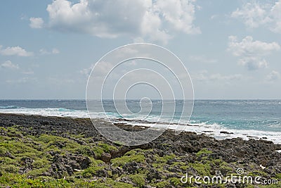 Beautiful scenic view from The Southernmost Point of Taiwan at Kenting National Park in Hengchun Township, Pingtung County, Taiw Stock Photo