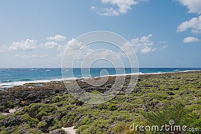 Beautiful scenic view from The Southernmost Point of Taiwan at Kenting National Park in Hengchun Township, Pingtung County, Taiw Stock Photo