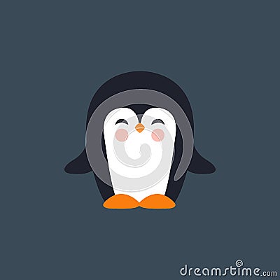 Pinguin vector icon Cartoon Illustration