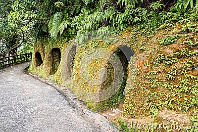 Pingxi Bomb Shelter Stock Photo