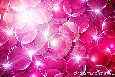 Pink abstract futuristic background made in camera with a macro lens showing overlapping ovals of light creating a repeating Stock Photo