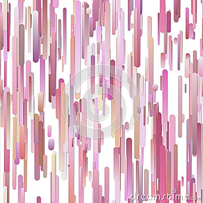 Pink abstract repeating vertical gradient rounded stripe background pattern Vector Illustration