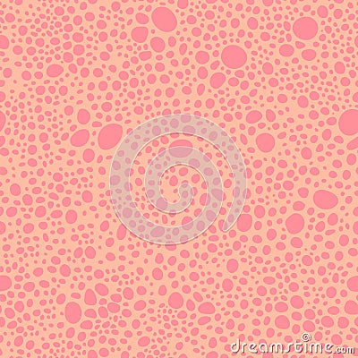 Pink abstract seamless pattern with spots and dots Stock Photo