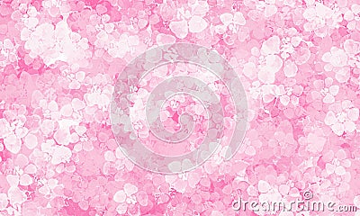 Pink background with flowers pattern Stock Photo