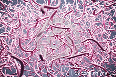 Pink bacteria background Stock Photo