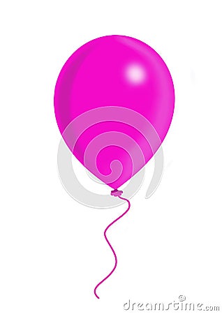 Pink balloon Stock Photo