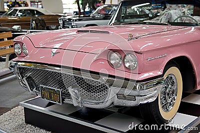 Pink Bird - American dream car - Museum Sinsheim Editorial Stock Photo