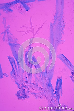 Pink and Blue Crystals Stock Photo