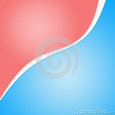 Pink blue gradient background with a white stripe wave Stock Photo