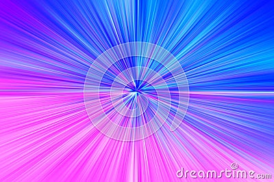 Pink and blue space teleportation blast illustration background Cartoon Illustration