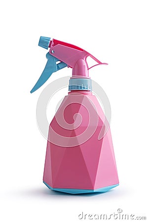 Pink and blue spay bottle Stock Photo